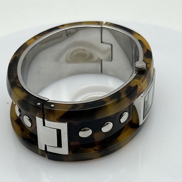 Michael Kors Tortoise Acrylic Brown Dial Ladies Watch MK4130 Quartz Untested - Picture 7 of 12